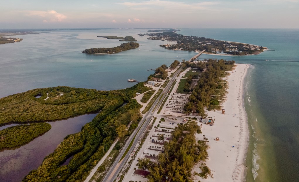 Aerial beach photo