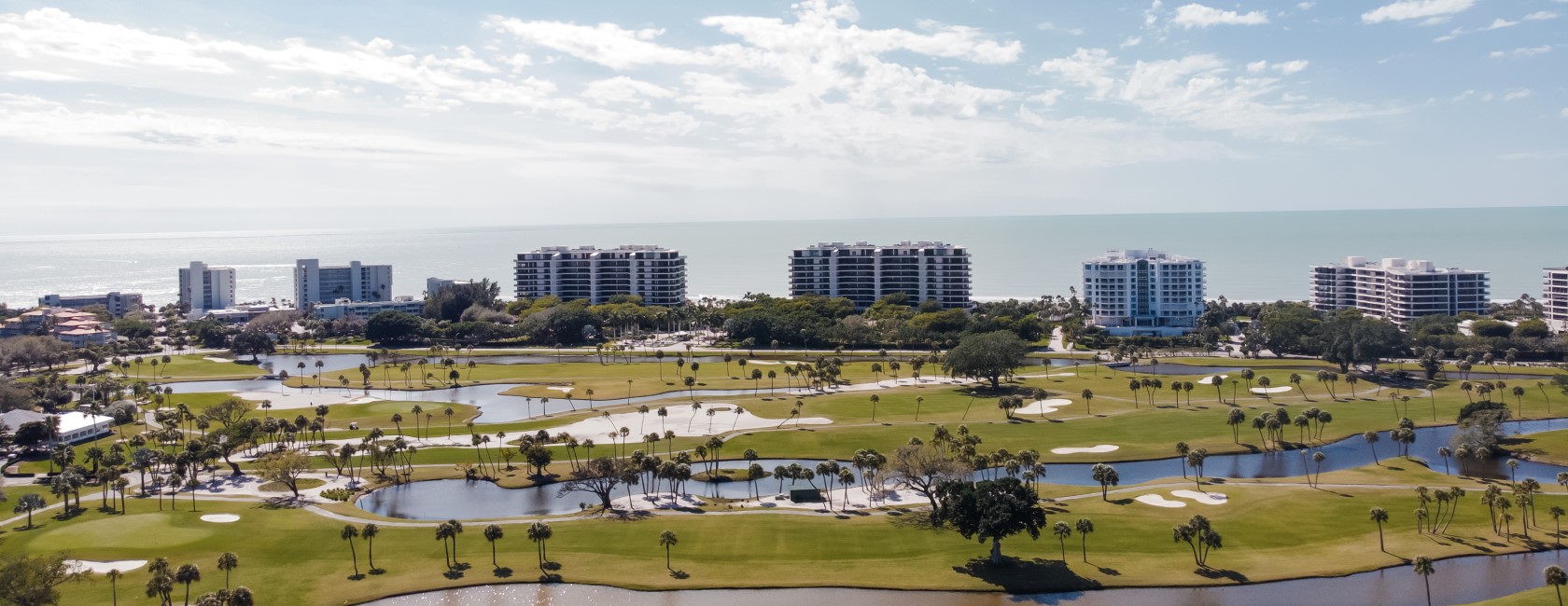 Golf course near Gulf of Mexico